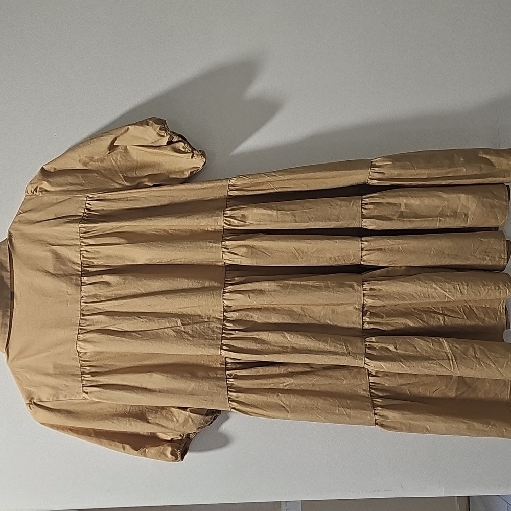 Zara Puff Button-Down Mini Dress Size‎ M - Picture 7 of 10
